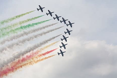 Hd Wallpaper Frecce Tricolori Acrobatics Aircraft Squadron