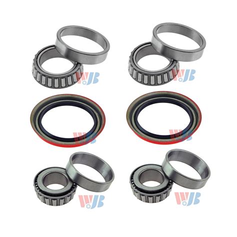 Wjb Pcs Front Wheel Bearing And Race Set Seal Kit For Gmc