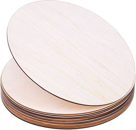 Teun 12 Pack 12 Inch Wood Circles For Crafts Unfinished Wood Rounds