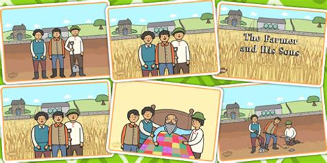 The Farmer And His Sons Story Sequencing Teacher Made