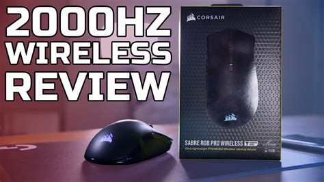 WIRELESS 2 000Hz GAMING MOUSE Corsair Sabre RGB PRO Wireless Review