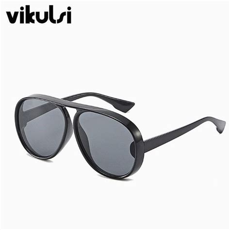 Classic Pilot Black Sunglasses Women Vintage Brand Designer Sun Glasses For Women Acetate Shades