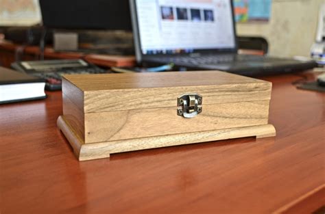 Walnut Petty Cash Box Wooden Box for Money - Etsy