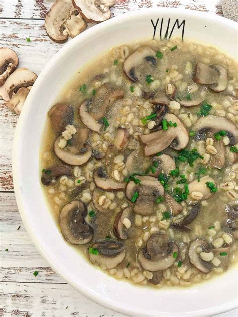 Mushroom Barley Soup Instant Pot Or Stove Top This Healthy Kitchen