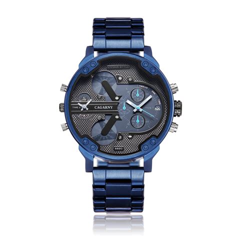 Montre Homme Acier Inoxydable Bleu Luxe Test Et Avis