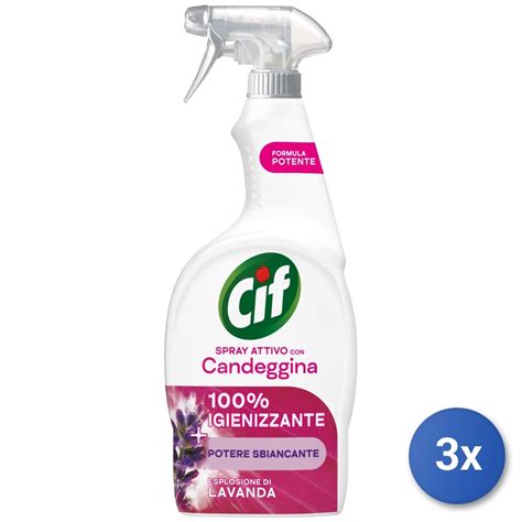 3x Cif Desengrasante Gatillo 650 Ml Lavand Bleach Made In France