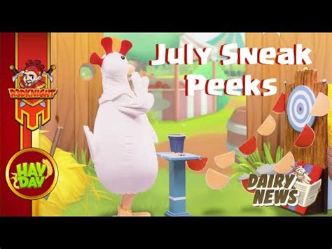 Hay Day Dairy News July Sneak Peeks YouTube