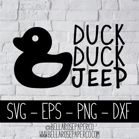 Duck Duck Jeep | DIGITAL SVG BUNDLE – Bella Rose Paper Co