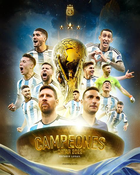 Argentina Campe N Del Mundo Fifa World Cup Qatar Behance