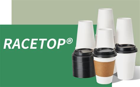 Amazon Racetop Pack Disposable Coffee Cups With Lids Oz