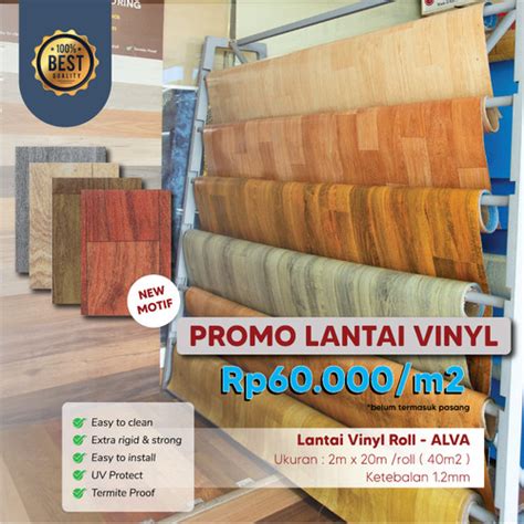 Jual Karpet Vinyl Lantai Motif Kayu Vinyl Alva Meteran Untuk Lantai