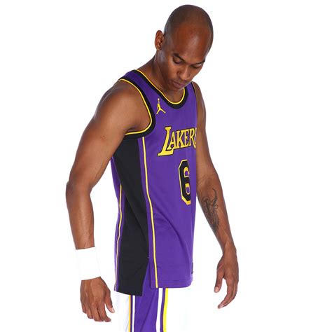 Nike Los Angeles Lakers Statement Edition Jordan Dri Fit Nba Erkek Mor