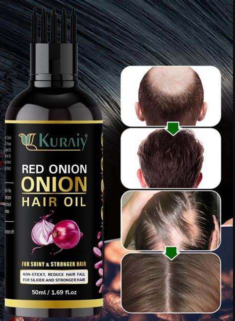 Kuraiy Pure Onion Oil Hair Growth Products Hair Loss Care Essential