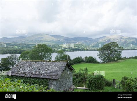 The Old Man of Coniston and Coniston Water, Cumbria, England, UK Stock ...