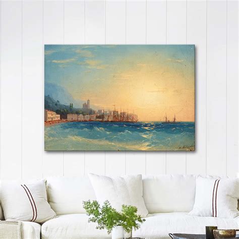 Harbor With Ships By Ivan Aivazovsky As Art Print CANVASTAR