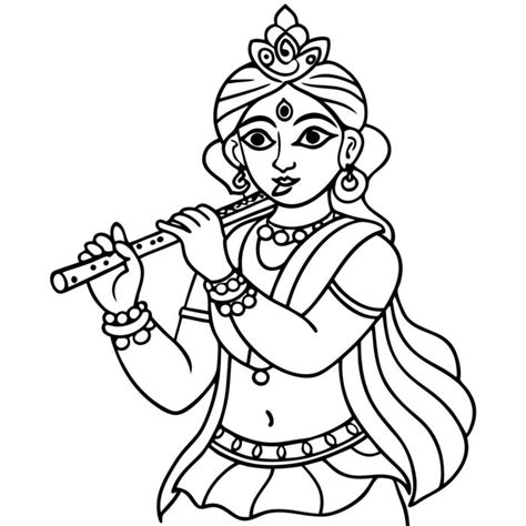 page  lord krishna flute vector art icons  graphics