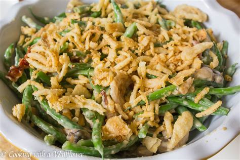 Creamy Green Bean Casserole With Bacon And Mushrooms