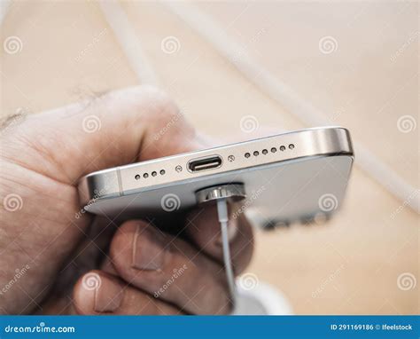 Usb C Arrives On Iphone Pro Max Editorial Photo Image Of