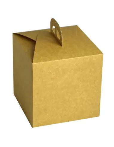 Caja Panettone cartón kraft Navidad 18 5cm Cocina y Repostería