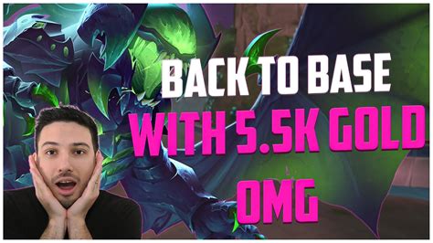 BACK TO BASE WITH 5 5K GOLD OMG MARTICHORAS RANKED SMITE S10 YouTube