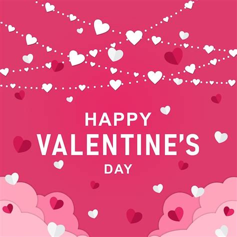 Premium Vector Happy Valentine Day Vector Background Design