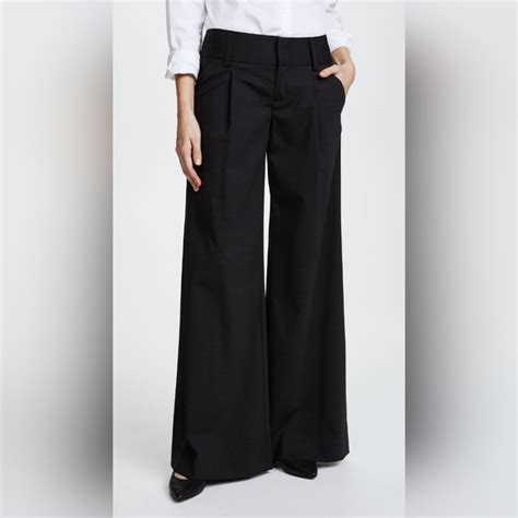 Alice Olivia Pants Jumpsuits Alice Olivia Eric Front Pleat Wide