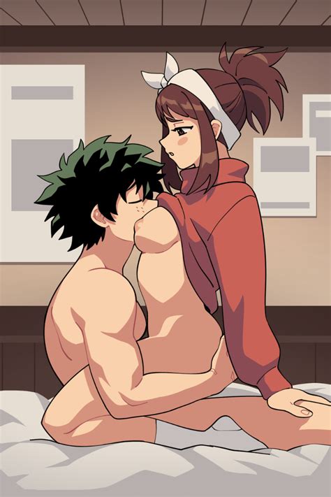 Midoriya Izuku And Uraraka Ochako Suoiresnu My Hero Academia Akai