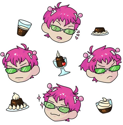 Saiki and Coffee Jelly :) by sun-pop on DeviantArt