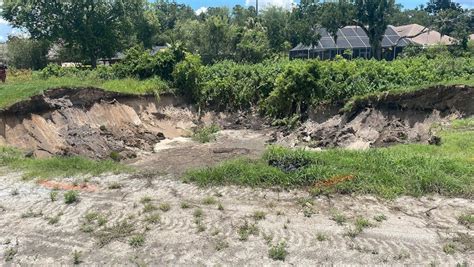 Foot Wide Sinkhole Opens Up Near Scott Lake And Fitzgerald Road