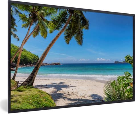 Fotolijst Incl Poster Strand Zee Palmbomen Zon 60x40 Cm