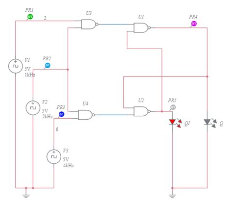 A046 Sr Flip Flop Nand Gate Multisim Live