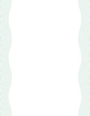 Printable Black Wavy Line Page Border