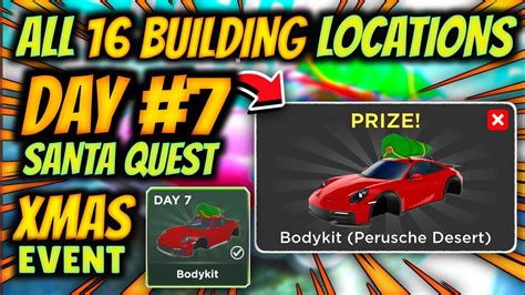 How To Find All Building Locations For Santa Quest Day In Car