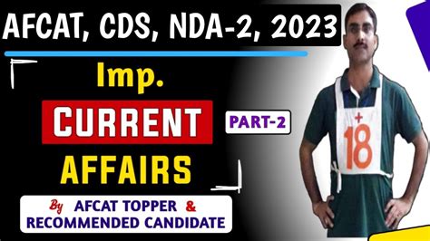 Top Current Affairs For AFCAT CDS NDA 2 2023 AFCAT 2023