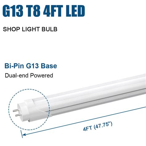 G13 22W 28W 60W 4 FT LED Shop Light Bulbs 2 Pin 4FT LED Tube Lights