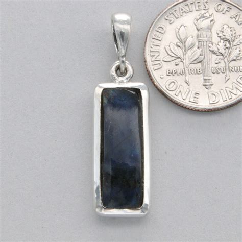 Sterling Silver Labradorite Pendant 925 Sterling Silver Pendantif