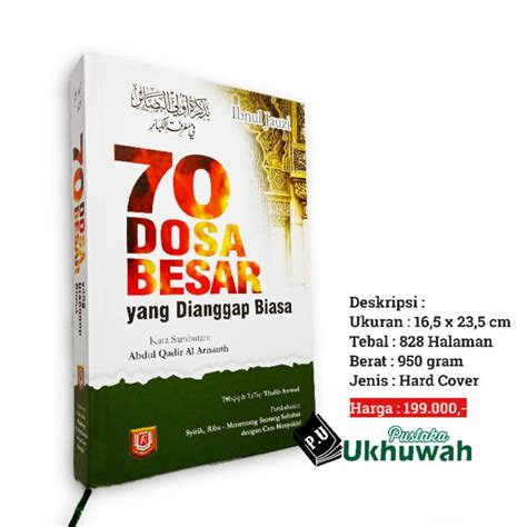 Jual Buku Dosa Besar Yang Di Anggap Biasa Al Kabaair Shopee