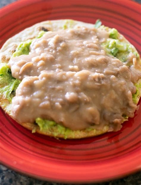 Refried Bean Tostadas Thrift And Spice