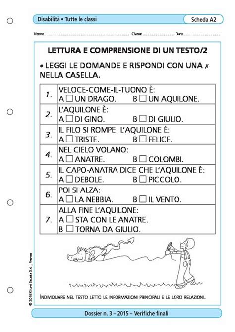 Lettura E Comprensione Di Un Testo 2 A2 Giunti Scuola