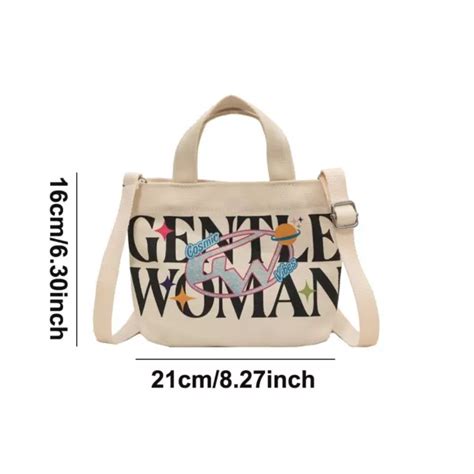 GENTLEWOMAN CROSSBODY BAGS Canvas Messenger Bag Shoulder Bags Birthday