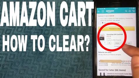 How To Delete And Clear Amazon Shopping Cart 🔴 Youtube