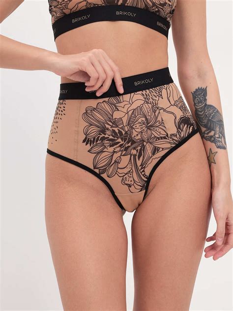 Womens Panties Sexy Lingerie Sexy Panties High Waisted Panties Tattoo Design Sheer