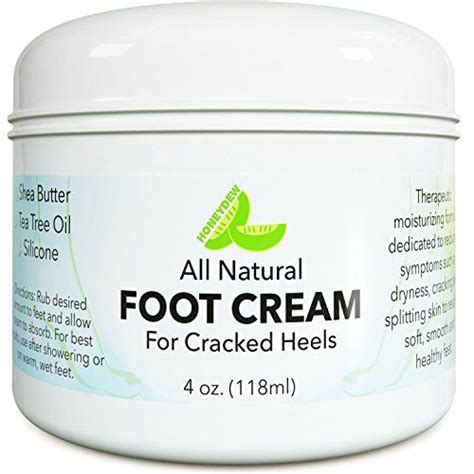 Natural Tea Tree Oil Foot Cream For Dry And Cracked Feet With Pure