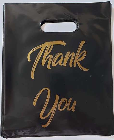 Amazon L LIFETIME Thank You Bags Party Favors 24 Black With Gold