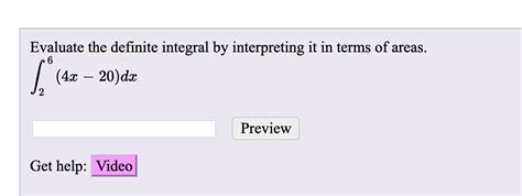 Solved Evaluate The Definite Integral By Interpreting It In