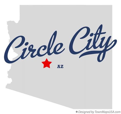 Map of Circle City, AZ, Arizona