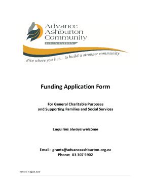 Fillable Online Fillable Online Funding Application Form Advance