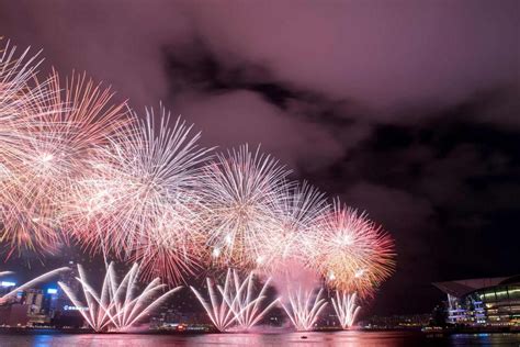 In Pictures: Hong Kong’s Victoria Harbour lights up with fireworks ...