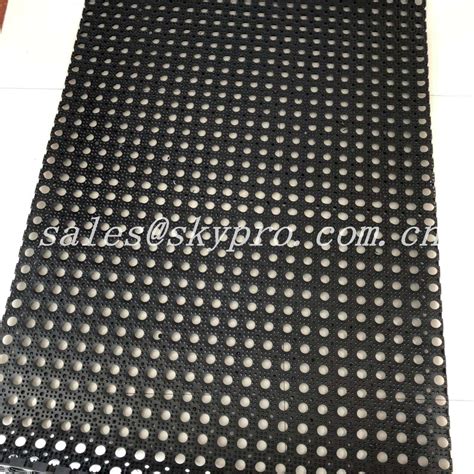 Anti Fatigue Kitchen Safety Rubber Mats Flooring Drainage Hole Mat