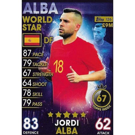 Match Attax 101 2019 World Stars Base Spain Alba On Ebid